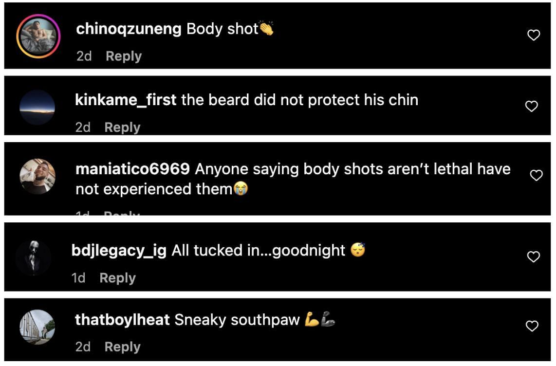 Comments from Instagram